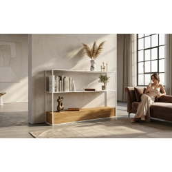 KONSOLA Z DREWNA LITEGO DĄB OLCHA JESION SKD-342